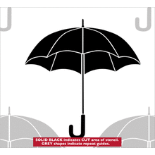 Пример трафарета A BIT MAGRITTE