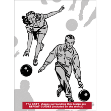 Пример трафарета Игорки в боулинг