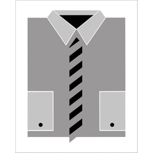 Пример трафарета Рубашки