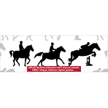 Пример трафарета Пони клуб