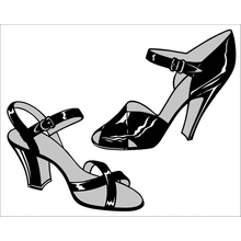 Пример трафарета Ботинки 4