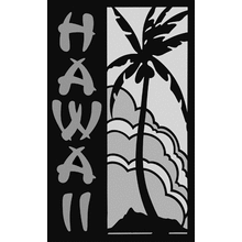 Пример трафарета Гавайи