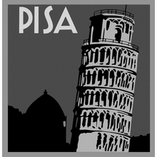 Пример трафарета Пиза