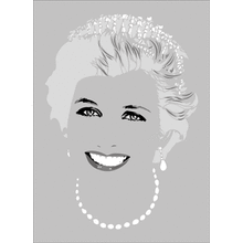 Пример трафарета Принцесса