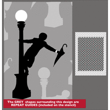 Пример трафарета Дождь