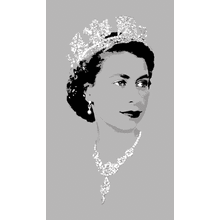 Пример трафарета Королева