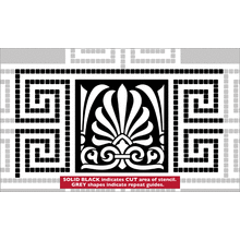 Пример трафарета Парфенон