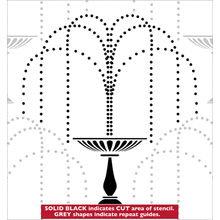 Пример трафарета Фонтаны