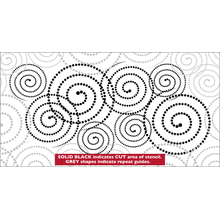 Пример трафарета Капли дождя 3