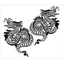 Пример трафарета Драконы Регент