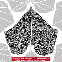 Пример трафарета Осенние листья