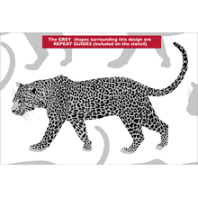 Пример трафарета Большие кошки