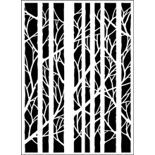 Пример трафарета Осеннее дерево