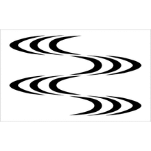 Пример трафарета Волны зыби 2