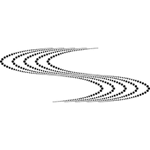 Пример трафарета Отлив и прилив