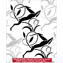 Пример трафарета Газели