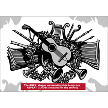 Пример трафарета Классическая музыка