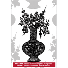 Пример трафарета Вишневый цвет 7