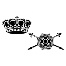 Пример трафарета Коронация