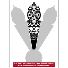 Пример трафарета Кружевной центр