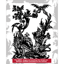 Пример трафарета Музыканты 1