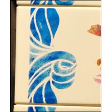 Пример трафарета на керамической плитке