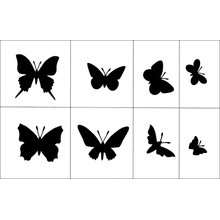Комплект трафаретов - бабочки