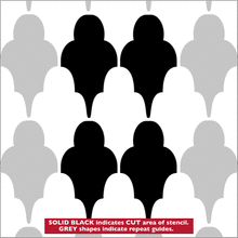 Пример трафарета Обои 11