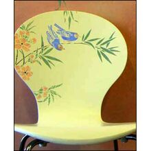 Трафарет сакуры и птичек