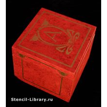 Трафарет для декора шкатулки