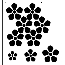 Трафарет ромашки как есть