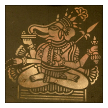 Трафарет индийского бога Ганеша