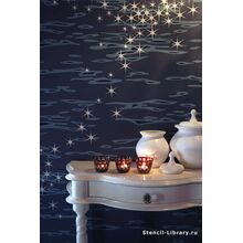 Декор стен трафаретом