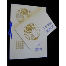 Пример трафарета в стиле модерн для декора открыток