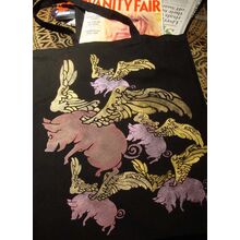 Пример трафарета с крылатами свиньями