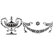 Трафарет Бордюр адам 4