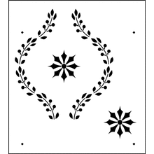 Повтор обойного трафарета Чарлстон