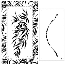 Размер трафарета Ивовые Ветви