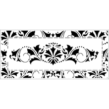 Размер повтора трафарета Шарлотта