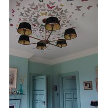 Трафарет бабочек на потолке