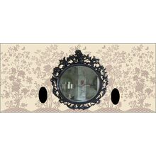 Пример трафарета для декора стен в китайском стиле