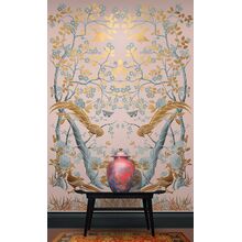 Пример трафарета для декора в китайском стиле - два повтора рисунка