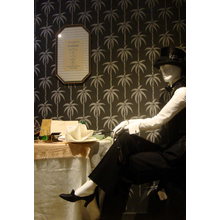 Обои с пальмами трафаретом