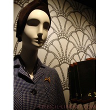 Обои модерн трафаретом