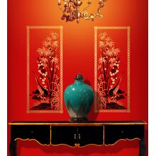 Пример трафарета для рисования китайской панели