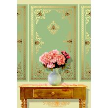 Композиция для декора стены по трафарету