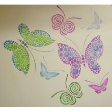 Пример трафарета бабочки