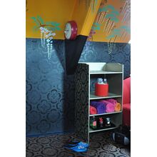 Пример трафарета обои для стен Мокко