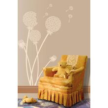 Трафарет для стен - большой одуванчик