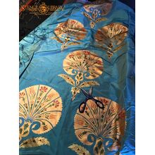 Декор ткани трафаретом в турецком стиле